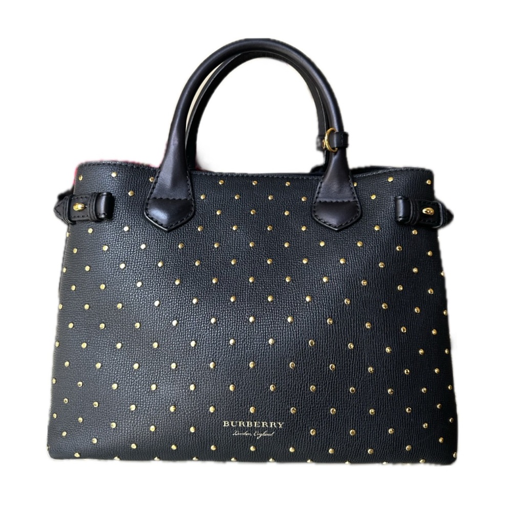 SOLD
Burberry Black Tote with Gold Accents